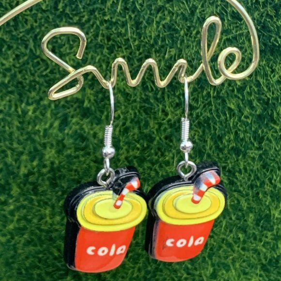 Soda Earring, Cola Earring, Drink Earring, Soda Pop Earring, Gift Idea, Food - Picture 5 of 8